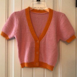 LIKE NEW SHEIN CROPPED CARDIGAN; ONE SIZE